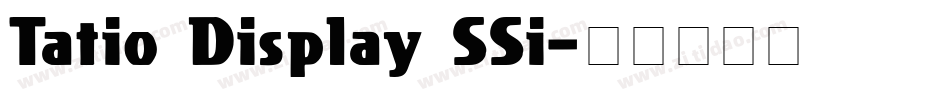 Tatio Display SSi字体转换